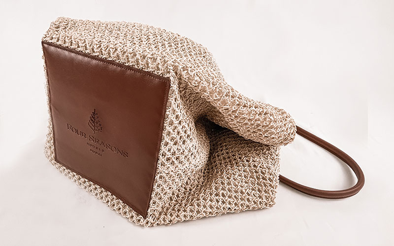 Four Seasons Dubai Straw Bag