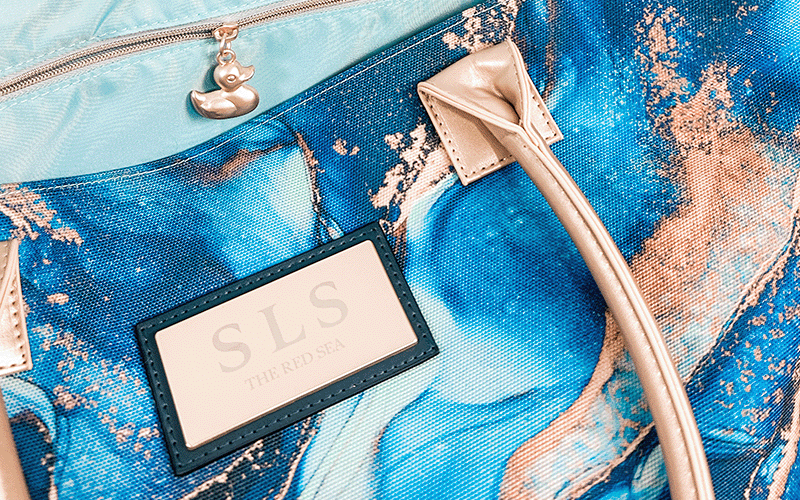 SLS Red Sea Beach Bag with Custom Zipper Puller