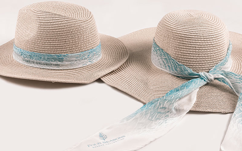 Four Seasons Megeve Straw Hats