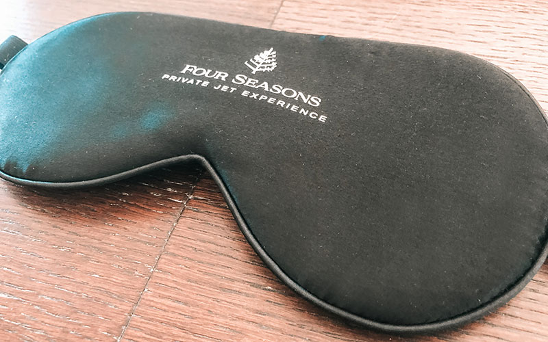 Four Seasons Private Jet Silk Eye Mask