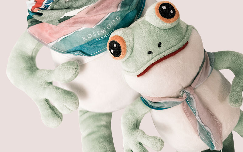 Rosewood Bermuda Plush Frog